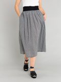 black and white gingham cotton crepe eloÃ¯sa skirt_13