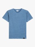 Persian blue linen Roll t-shirt_1