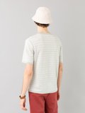 beige and off white striped linen knit t-shirt style jumper_14