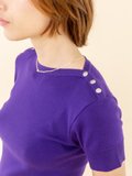 dark purple Badiane jumper with short sleeves_15