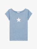 pastel blue linen Australie star t-shirt_1