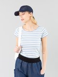 pastel blue and off white Australie t-shirt with stripes_11