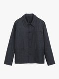 navy blue tweed Armand jacket_1