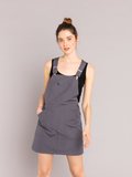 dark grey washed cotton dungaree dress_13