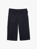 navy blue cotton gabardine bermuda shorts_1