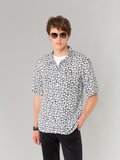black and white magnum shirt with flowers print_11
