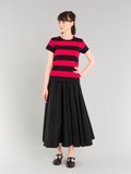 black and red Brando t-shirt with wide stripes_12