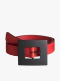 red grained leather clara belt_1