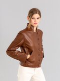 brown lambskin Fifre jacket_11