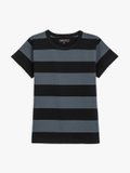 black and anthracite Brando t-shirt with wide stripes_1