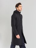 black cotton fleece Yvan snap coat_13