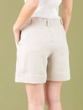 beige linen Marylin shorts_13