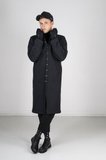 black cotton fleece Yvan snap coat_16
