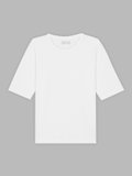 white elbow-length sleeves Brando t-shirt_1