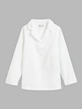 white openwork cotton tunic blouse_1