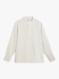 off white and grey-beige striped men tunic shirt_1