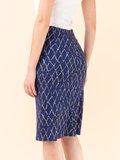 dark blue net pattern Ondine skirt_13