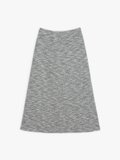 off white and navy blue tweed Brazil skirt_1