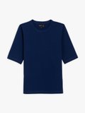 dark blue elbow-length sleeves brando t-shirt_1