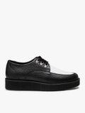 black and off white grained leather Amy creepers_2