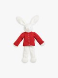 red snap cardigan bunny cuddly toy_1