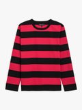 black and red Cool t-shirt with wide stripes_1