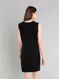 black merino wool Trefle dress_14