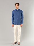 blue linen Andy shirt_14