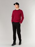 black and red long sleeves striped Coulos t-shirt_12