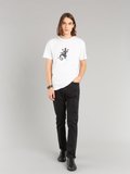 white short sleeves Coulos lizard t-shirt_12