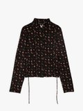 black Viola shirt with floral rose design and long sleeves_1
