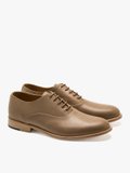 taupe leather george brogue shoes_1