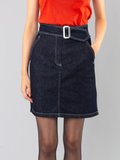 blue Short denim skirt_12