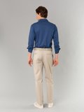 taupe cotton gabardine Chino trousers_13