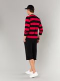 black and red Coulos t-shirt with wide stripes_13