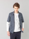 blue zipped men shirt with geometric design_11