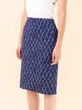 dark blue net pattern Ondine skirt_12