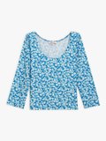 royal blue floral print Bandol t-shirt_1