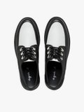 black and off white grained leather Amy creepers_3