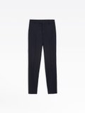 navy blue wool Lucky slim trousers_1