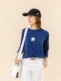 dark blue star Cool t-shirt_11