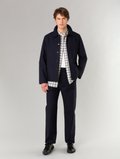 navy blue stretch cotton Armand jacket_12