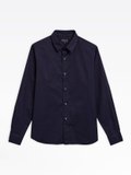 navy blue cotton percale thomas shirt_1