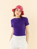 dark purple Badiane jumper with short sleeves_11