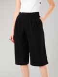 black crepe wide bermuda shorts_12