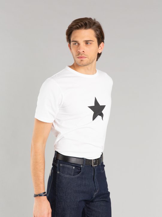 white short sleeves Coulos star t-shirt_11