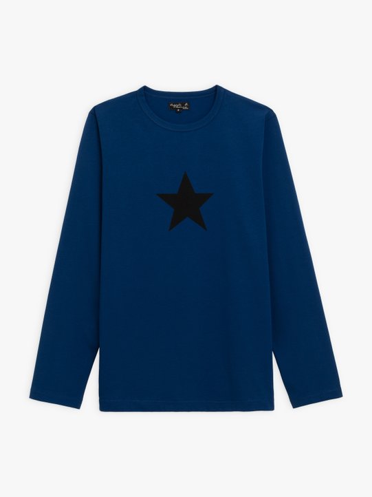 blue long sleeves coulos star t-shirt_1