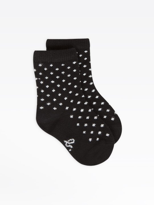 black polka dots socks_1