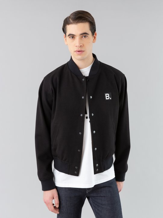 black Classe jacket with contrasting stripe_11