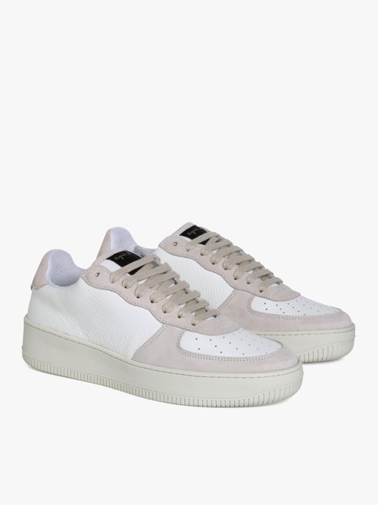 off white suede and grained leather Alix sneakers_1